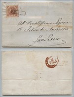 20121 ANTICHI STATI - NAPOLI - 2 Grana Rosa (5) - Lettera Da Napoli A S. Severo Del 12.11.60 - Molto Bella - Sonstige & Ohne Zuordnung