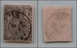 20176 ANTICHI STATI - PARMA - 1852 – 15 Cent (3b) Usato – Greca Destra Molto Larga – Corto In Verticale A Sinistra (300) - Autres & Non Classés