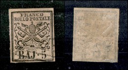 20194 ANTICHI STATI - PONTIFICIO - 1852 – 5 Bai (6) Usato (27) - Other & Unclassified