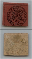 20211 ANTICHI STATI - PONTIFICIO - 1867 – 20 Cent (18) Angolo Di Foglio – Corto In Basso – Gomma Originale (450) - Andere & Zonder Classificatie