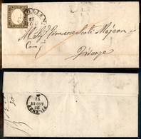 20247 ANTICHI STATI - SARDEGNA - Modigliana (P.ti 5) – 10 Cent (14C) Su Lettera Per Firenze Del 27.8.61 (475) - Andere & Zonder Classificatie