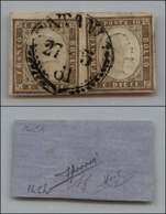 20252 ANTICHI STATI - SARDEGNA - Catania (P.ti 7) - Coppia Del 10 Cent (14Ch) - Diena + Raybaudi + Sorani - Other & Unclassified