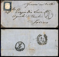 20275 ANTICHI STATI - SARDEGNA - 20 Cent (15A) - Letterina Da Genova A Torino Del 21.9.58 (300) - Sonstige & Ohne Zuordnung