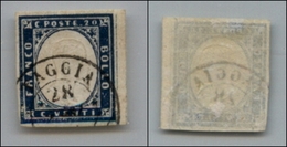 20280 ANTICHI STATI - SARDEGNA - 1859 - 20 Cent (15Bb) Usato (60) - Andere & Zonder Classificatie