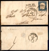 20294 ANTICHI STATI - SARDEGNA - 20 Cent (15D) Preciso A Destra - Letterina Per Genova Del 2.11.61 - Autres & Non Classés