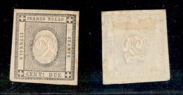 20319 ANTICHI STATI - SARDEGNA - 1861 – 2 Cent Grigio (20) – Nuovo Con Gomma (400) - Andere & Zonder Classificatie