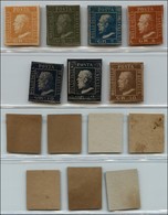 20349 ANTICHI STATI - SICILIA - 1859 - Falsi Spiro - Serie Completa - 7 Valori - Cert. Francioli - Andere & Zonder Classificatie