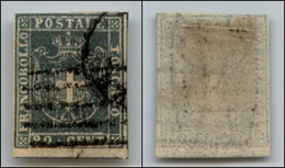 20431 ANTICHI STATI - TOSCANA - GOVERNO PROVVISORIO - 1860 - 20 Cent Azzurro Grigio (20b) Interspazio Al Bordo Inferiore - Andere & Zonder Classificatie