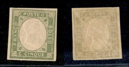 20440 REGNO D'ITALIA - VITTORIO EMANUELE II - 1861 - Non Emessi - 5 Cent (1) - Gomma Integra (60) - Autres & Non Classés