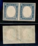 20445 REGNO D'ITALIA - VITTORIO EMANUELE II - 1861 - Non Emessi - 20 Cent (3) In Coppia - Gomma Integra - Sonstige & Ohne Zuordnung