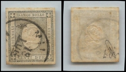 20459 REGNO D'ITALIA - VITTORIO EMANUELE II - 1861 - 2 Cent Grigio (20) Con Ottimi Margini - Milano (tipo 20 - Con Data  - Andere & Zonder Classificatie