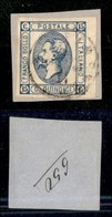 20512 REGNO D'ITALIA - VITTORIO EMANUELE II - 1863 - 15 Cent (12) Bordo Foglio Su Frammento - Molto Bello - Autres & Non Classés