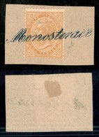 20563 REGNO D'ITALIA - VITTORIO EMANUELE II - Monosterace (azzurro – Punti 9) – 10 Cent (17) Su Frammento – Fiecchi - Autres & Non Classés