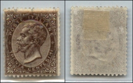 20577 REGNO D'ITALIA - VITTORIO EMANUELE II - 1863 - 30 Cent De La Rue Bruno Scuro (L19a) Annullo Invisibile (125) - Andere & Zonder Classificatie