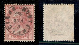 20580 REGNO D'ITALIA - VITTORIO EMANUELE II - 1863 – 40 Cent De La Rue (L20) Usato A Montepulciano - Andere & Zonder Classificatie