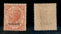 20589 REGNO D'ITALIA - VITTORIO EMANUELE II - 1863 – Saggio – 2 Lire De La Rue (L22) – Gomma Originale (240) - Andere & Zonder Classificatie