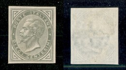 20593 REGNO D'ITALIA - VITTORIO EMANUELE II - 1863 – Prove – 10 Cent Oliva (Bolaffi P12a) – Gomma Originale - Andere & Zonder Classificatie