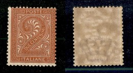 20603 REGNO D'ITALIA - VITTORIO EMANUELE II - 1866 – 2 Cent Torino (T15) – Gomma Integra (50) - Andere & Zonder Classificatie