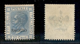 20652 REGNO D'ITALIA - VITTORIO EMANUELE II - 1867 - Saggio - 20 Cent (26) - Gomma Originale (240) - Andere & Zonder Classificatie