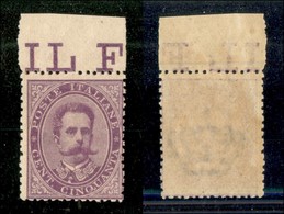 20694 REGNO D'ITALIA - UMBERTO I - 1879 - 50 Cent (42) - Gomma Integra (50) - Andere & Zonder Classificatie