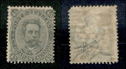 20707 REGNO D'ITALIA - UMBERTO I - 1889 – 45 Cent Umberto (46) – Gomma Originale – Angolo Superiore Destro Difettoso + P - Other & Unclassified