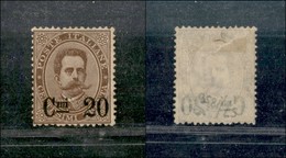 20732 REGNO D'ITALIA - UMBERTO I - 1890 - Soprastampato 20 Cent Su 30 Bruno (57) – (240) - Other & Unclassified