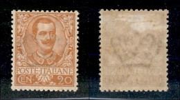20781 REGNO D'ITALIA - VITTORIO EMANUELE III - 1901 – 20 Cent Floreale (72) – Bello (45) - Andere & Zonder Classificatie