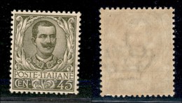 20786 REGNO D'ITALIA - VITTORIO EMANUELE III - 1901 – 45 Cent Floreale (75) – Gomma Integra – Ben Centrato (62++) - Autres & Non Classés