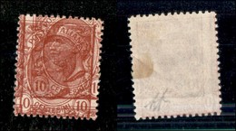20829 REGNO D'ITALIA - VITTORIO EMANUELE III - 1906 - 10 Cent Leoni (82b) Con Doppia Stampa (spostata A Cavallo) - Senza - Autres & Non Classés