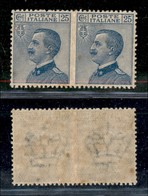 20870 REGNO D'ITALIA - VITTORIO EMANUELE III - 1908 - 25 Cent Michetti (83l) - Coppia Orizzontale Non Dentellata Al Cent - Autres & Non Classés