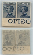 20877 REGNO D'ITALIA - VITTORIO EMANUELE III - 1908 - Prova D'Archivio -  25 Cent Michetti (P83) - Coppia Orizzontale Bo - Autres & Non Classés