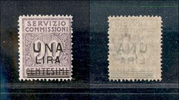 21238 REGNO D'ITALIA - SERVIZIO COMMISSIONI - 1925 - 1 Lira Su 90 Cent Servizio Commissioni 6) - Gomma Integra (325) - Autres & Non Classés