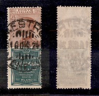 21252 REGNO D'ITALIA - PUBBLICITARI - 1924/1925 - 30 Cent Columbia (9) - Usato (60) - Autres & Non Classés