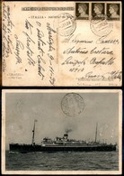 21293 REGNO D'ITALIA - NAVIGAZIONE - Orazio/Piroscafo Postale Italiano 9.11.38 – Cartolina Illustrata Per Rapallo - Autres & Non Classés