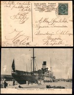 21298 REGNO D'ITALIA - NAVIGAZIONE - Sardegna/Piroscafo Postale Italiano 10.3.07 – Cartolina Illustrata Per Rapallo - Andere & Zonder Classificatie