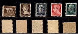 21316 REPUBBLICA SOCIALE - GNR BRESCIA - 1943 - 5 Valori (da 470/I A 474/I) - Gomma Integra (117) - Altri & Non Classificati