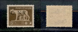 21323 REPUBBLICA SOCIALE - GNR BRESCIA - 1943 - 5 Cent (470/Il) - R Accostata (320) - Altri & Non Classificati