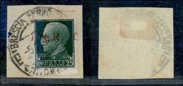 21372 REPUBBLICA SOCIALE - GNR BRESCIA - 1943 - 25 Cent (474/Ifc) - G A Cavallo - Other & Unclassified