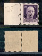 21391 REPUBBLICA SOCIALE - GNR BRESCIA - 1943 - 50 Cent (477/Ifba) - NRG + G Sul Bordo - Gomma Integra - Raybaudi (360) - Sonstige & Ohne Zuordnung