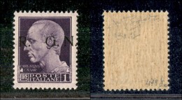 21404 REPUBBLICA SOCIALE - GNR BRESCIA - 1943 - 50 Cent (479/Ig-CEI 10/Id) Seconda Tiratura - R A Sinistra - Gomma Integ - Andere & Zonder Classificatie