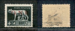 21409 REPUBBLICA SOCIALE - GNR BRESCIA - 1943 - 2,55 Lire (483/I-CEI 14/I) - Seconda Tiratura - Sorani + Cert. AG - Autres & Non Classés