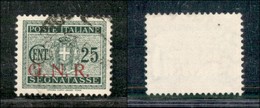 21430 REPUBBLICA SOCIALE - GNR BRESCIA - 1943 – 25 Cent (50/I – Segnatasse) - Andere & Zonder Classificatie