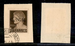 21444 REPUBBLICA SOCIALE - GNR VERONA - 1944 – 10 Cent (471) Su Frammento – Verona (Titolare) - Autres & Non Classés