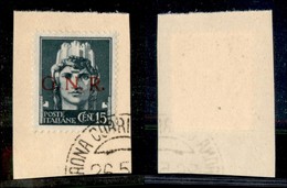 21447 REPUBBLICA SOCIALE - GNR VERONA - 1944 – 15 Cent (472) Su Frammento – Verona (Titolare) - Autres & Non Classés