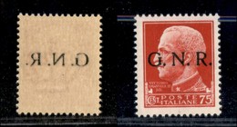 21460 REPUBBLICA SOCIALE - GNR VERONA - 1944 - 75 Cent (478l) Con Decalco - Gomma Integra (25) - Autres & Non Classés