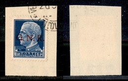 21464 REPUBBLICA SOCIALE - GNR VERONA - 1944 - 1,25 Lire (480) Su Frammento - Verona (Titolare) - Autres & Non Classés