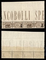 21491 REPUBBLICA SOCIALE - GNR VERONA - 1944 – Coppia Bordo Foglio Del 5 Cent (36+36a – Pacchi Postali) Con Le Diverse S - Sonstige & Ohne Zuordnung