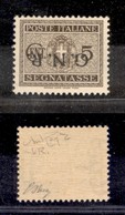 21501 REPUBBLICA SOCIALE - GNR VERONA - 1944 – 5 Cent (47a – Segnatasse) Con Soprastampa Capovolta – Gomma Integra – Oli - Autres & Non Classés