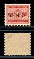 21506 REPUBBLICA SOCIALE - GNR VERONA - 1944 – 20 Cent (49a – Segnatasse) Con Soprastampa Capovolta – Gomma Integra (220 - Autres & Non Classés