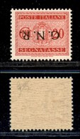 21506 REPUBBLICA SOCIALE - GNR VERONA - 1944 – 20 Cent (49a – Segnatasse) Con Soprastampa Capovolta – Gomma Integra (220 - Sonstige & Ohne Zuordnung